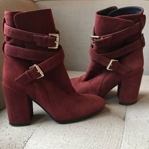 Tommy Hilfiger Suede Heeled Boots